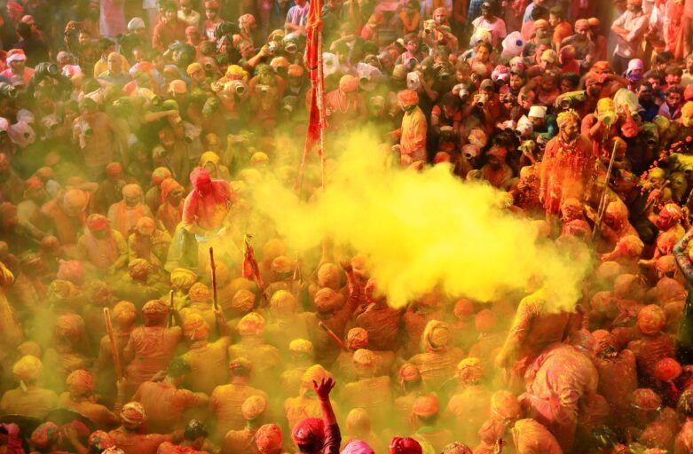 Holi la fiesta de color en vrindavan